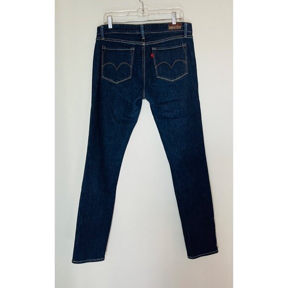 Levis Capital E Skimmer Low Skinny Jeans 31 Dark Wash Denim - Picture 6 of 9